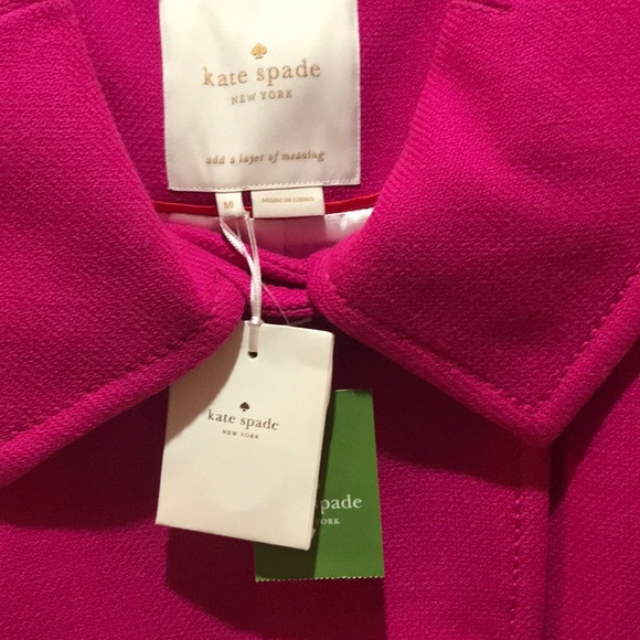 New Kate Spade ♠️ Pink Kendra Jacket - Picture 3 of 6